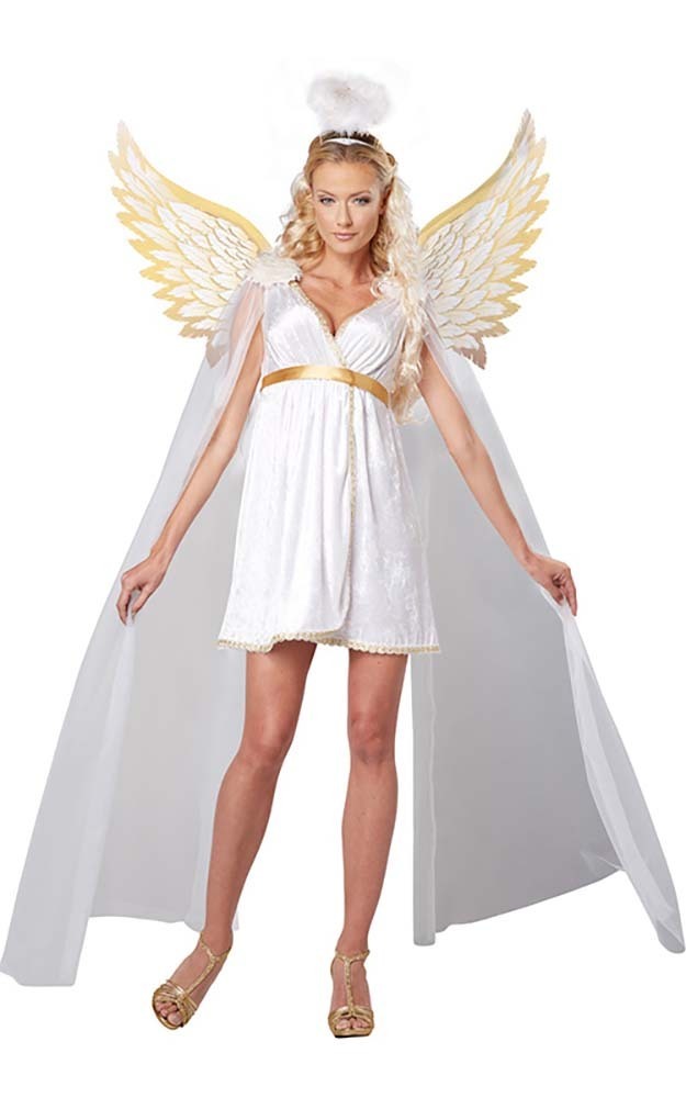 RADIANT GUARDIAN ANGEL ADULT WOMENS FANCY DRESS CHRISTMAS COSTUME | eBay