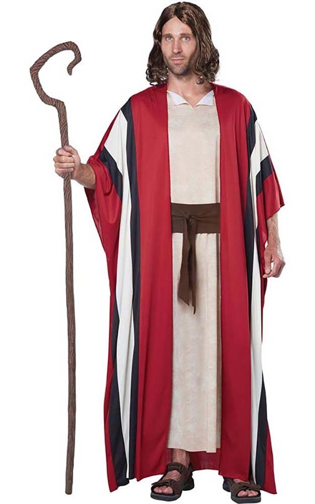 MOSES ADULT MENS BIBLICAL DRESS UP CHRISTMAS SHEPHERD COSTUME HERDSMAN ...