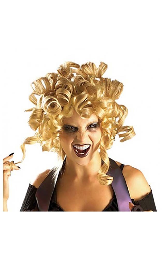 GHOULDILOCKS GOLDILOCKS ADULT WOMENS BLONDE CURLY WIG | eBay