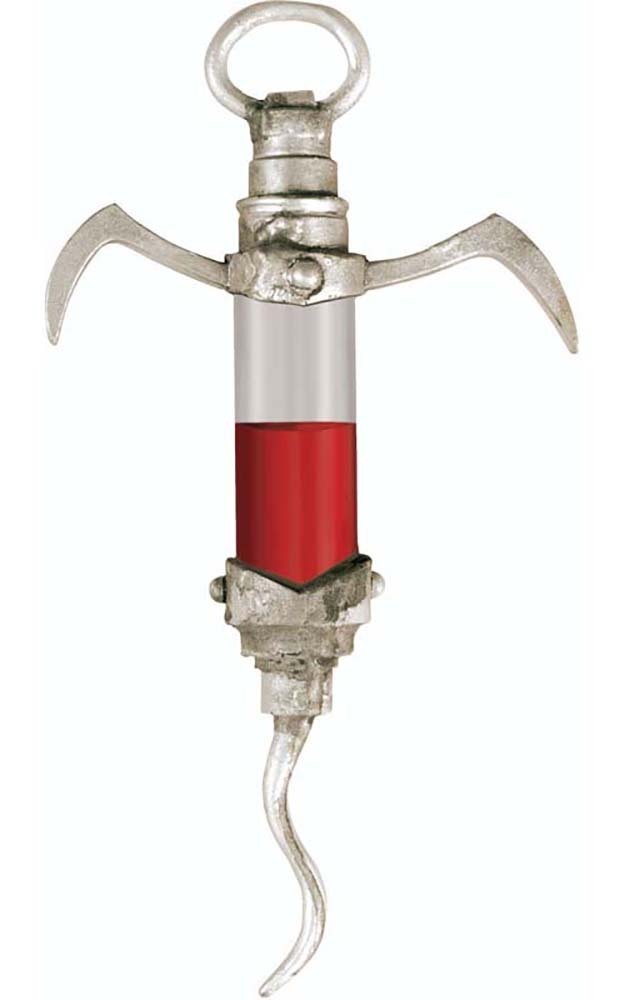 NURSE DOCTOR SYRINGE WITH FAKE BLOOD FANCY DRESS HALLOWEEN COSTUME