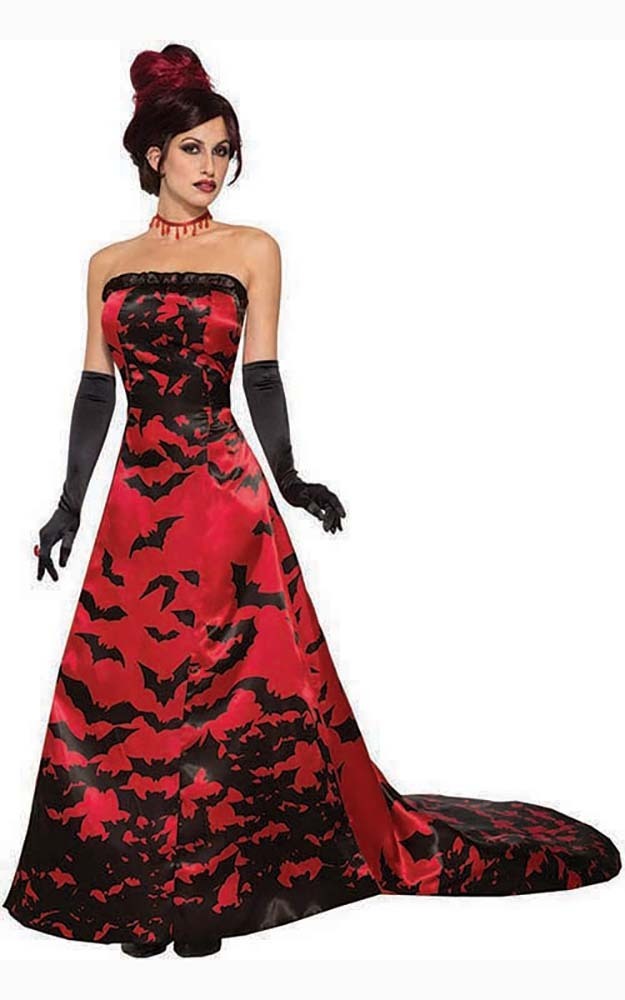 Vampire Queen Gothic Adult Womens Halloween Fancy Dress Costume Ebay 9769