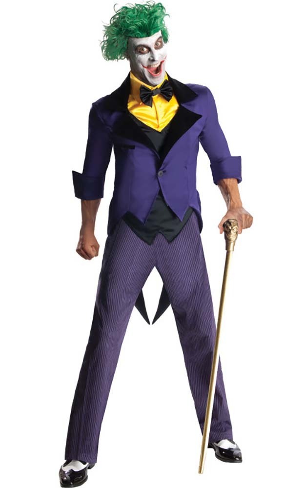 THE JOKER PURPLE SUIT BATMAN ADULT MENS LICENSED FANCY DRESS HALLOWEEN ...