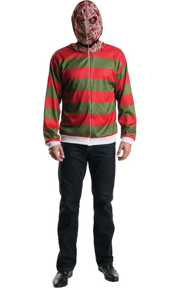 FREDDY KREUGER HOODIE JUMPER NIGHTMARE ON ELM ST FANCY DRESS HALLOWEEN ...