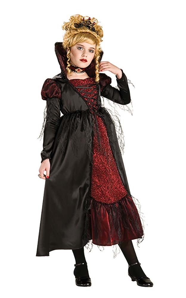 CHILD GIRLS TRANSYLVANIAN VAMPIRESS VAMPIRE FANCY DRESS HALLOWEEN ...