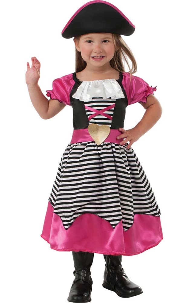 PINK PIRATE GIRLS TODDLER CHILD FANCY DRESS HALLOWEEN COSTUME | eBay