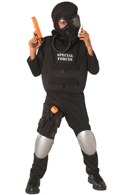 SPECIAL FORCES ARMY POLICE OFFICER COPS BOYS CHILD DRESS UP HALLOWEEN ...