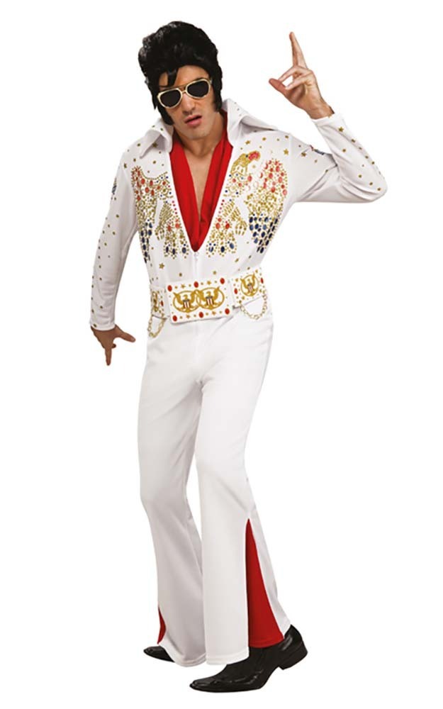 Licensed Deluxe Elvis King Rock N Roll Jumpsuit 50s 60s Adult Mens Costume Ebay 1758