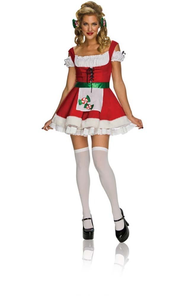 Sexy Christmas Candy Mrs Santa Claus Fancy Dress Adult Womens Costume 4916
