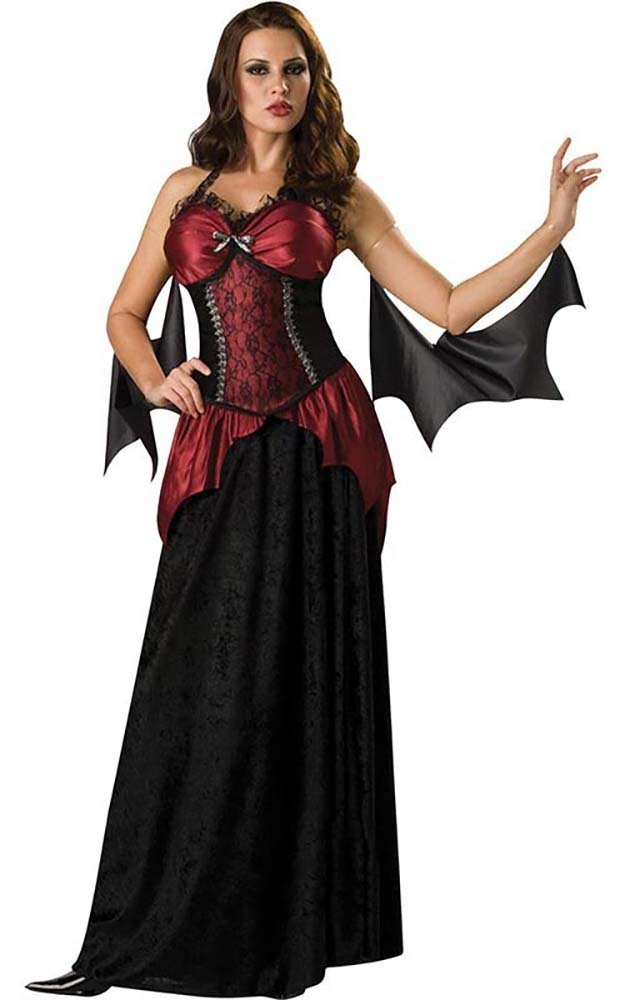 Vampire Vampiress Adult Womens Fancy Dress Halloween Costume Ebay