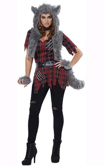 She-wolf Adult Animal Werewolf Costume