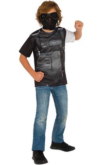 Winter Soldier Child Costume Top T-shirt & Mask Costume