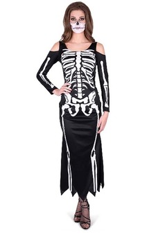 Skeleton Dress Adult Halloween Costume