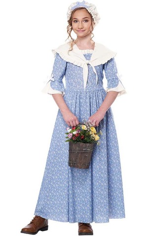 Colonial Village Girl Child Costume