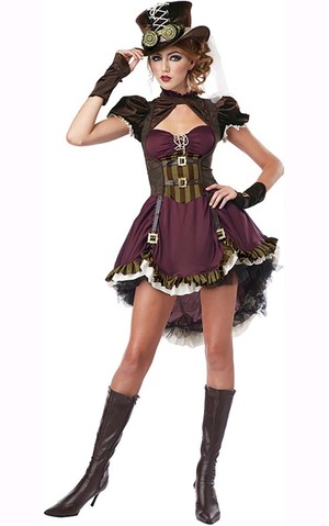 Steampunk Girl Adult 19th Century Western Victorian Costume