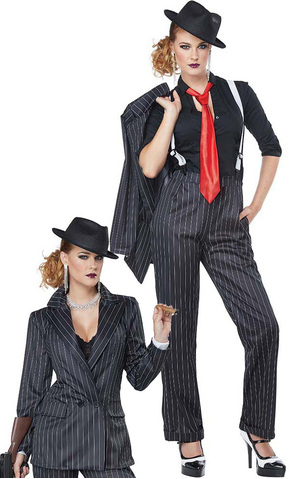 Ms. Mobster Adult Mafia Gangster Costume