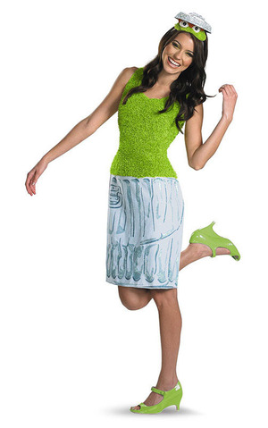 Sesame Street -  Oscar Ladies Adult Costume