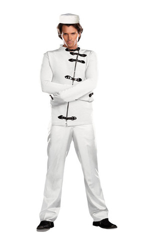 Straight Jacket Asylum Crazy Adult Costume