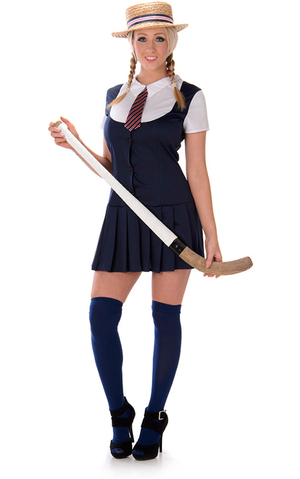 English Private School Girl Adult Costume