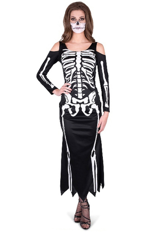 Skeleton Dress Adult Halloween Costume