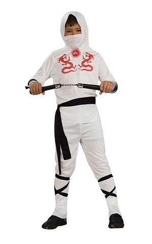 White Ninja Child Costume