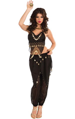 Black Belly Dancer Adult Costume